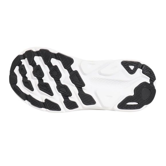HOKA WOMEN'S CLIFTON 9 SNEAKER, BLACK/WHITE, 6.5 - Picture 2 of 6